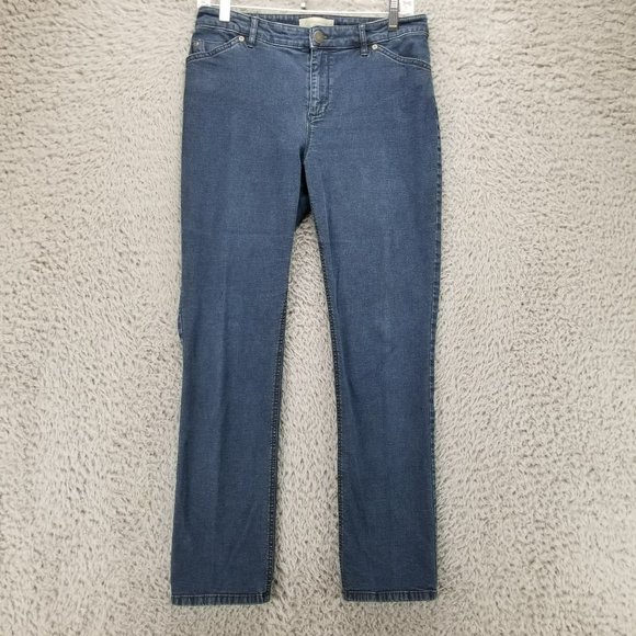J. Jill Denim - J. Jill Jeans Womens 29 Dark Wash Stretch Mid Rise Tried & True Fit Slim Leg